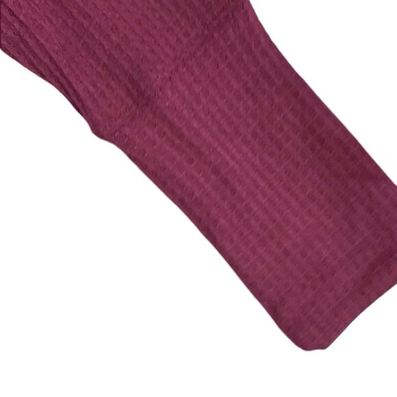 Bobeau Women’s Small Red Cowl Neck Long Sleeve Blouse Soft Stretch Waffle Knit - Picture 13 of 15